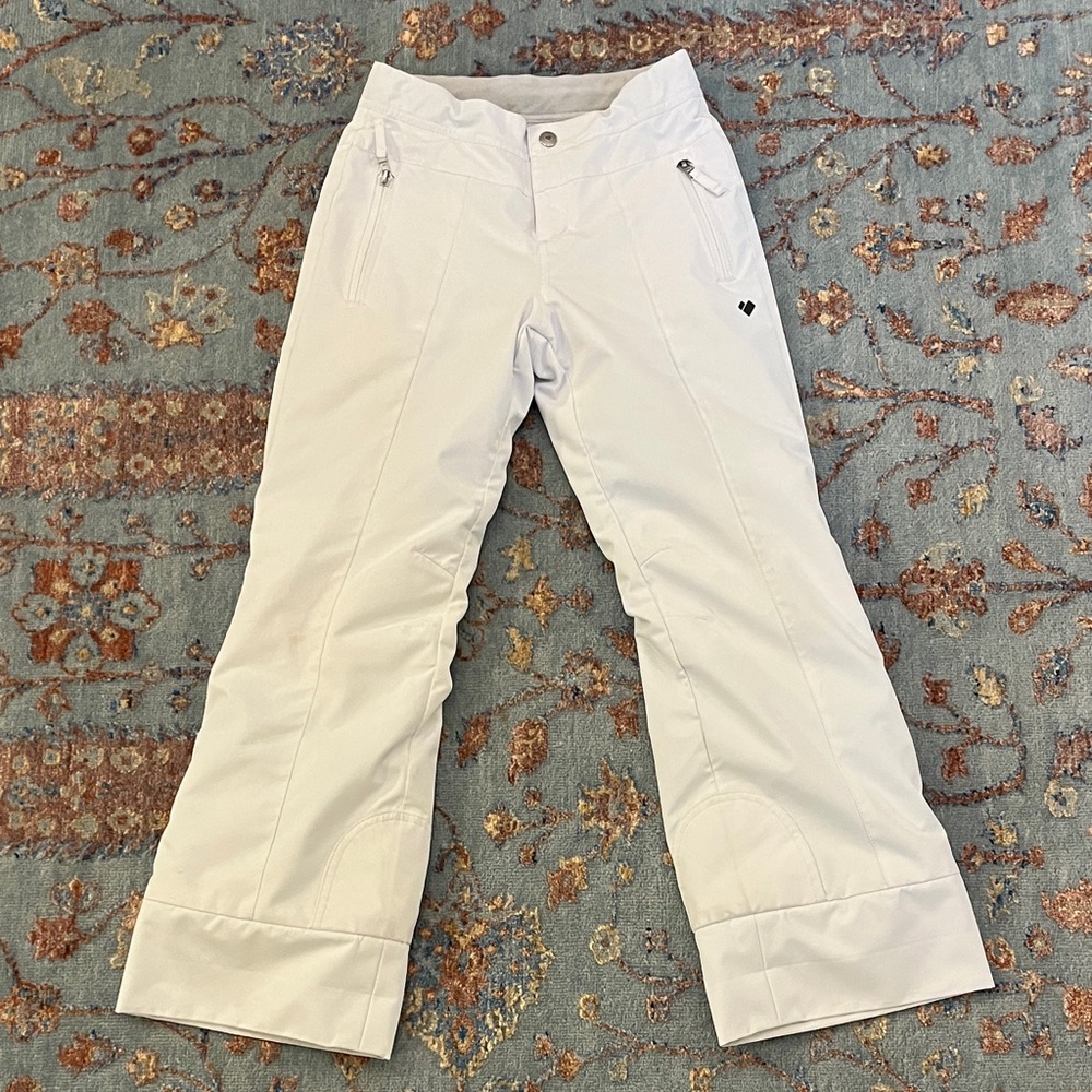 Obermeyer Brooke Teen Girl White Ski Snowboard Snow Pants
